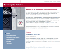 Tablet Screenshot of museumregisternederland.nl